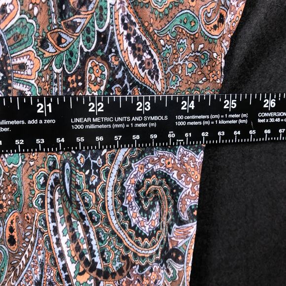 Pins And Needles Women Kimono Multicolor Paisley Open Front 3/4 Sleeve XS/S - Picture 7 of 11